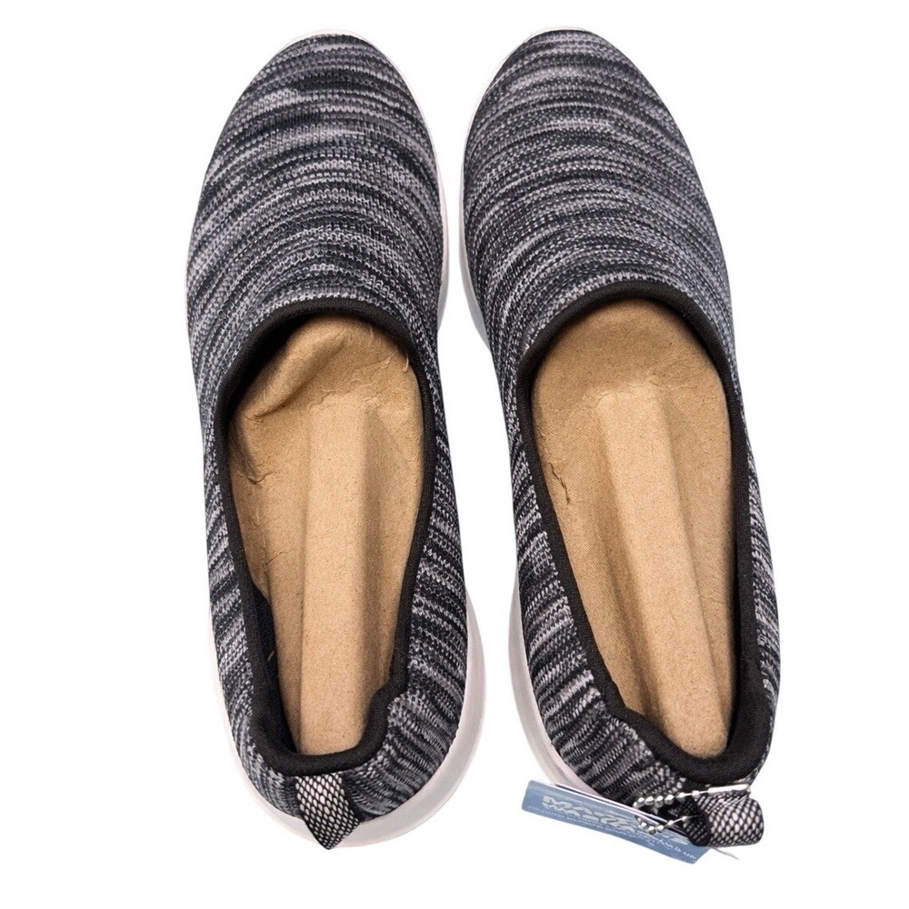 Skechers GoWalk Joy Shoes Women's 8.5 Black Gray Fabric Slip-On Sneakers Comfort - Picture 5 of 8